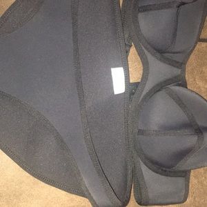 Neoprene bikini  faux triangle bikini